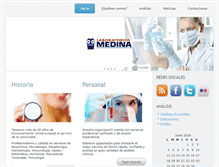 Tablet Screenshot of laboratoriosmedina.com